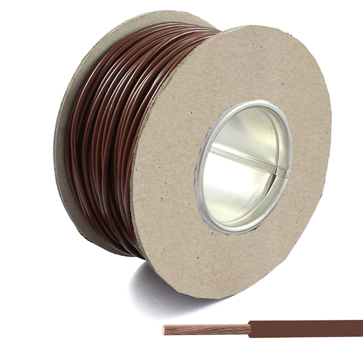 Automotive/Marine Cable Single Core - Brown - 8.75amp (CAB.2BRN)
